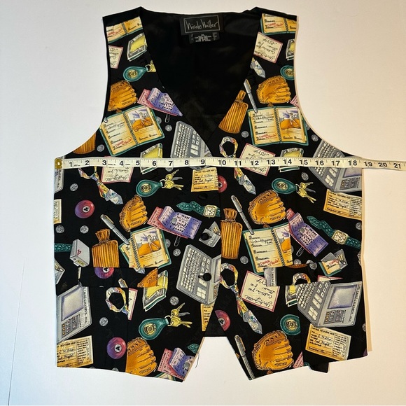 Vintage 1994 Nicole Miller Silk Vest Limited Edition - Picture 6 of 7